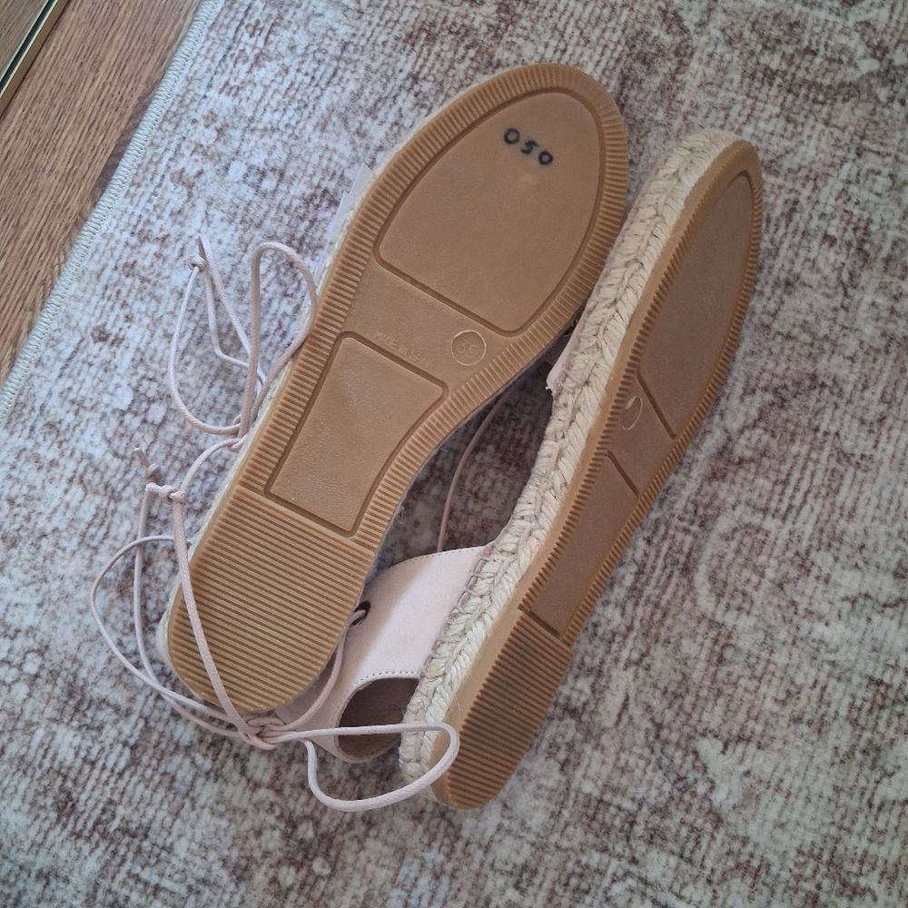 🆕️🌺 Kanna Made In Spain Leather Espadrille Lace-up Sandals 8 / 39 🌺🆕️ - Picture 5 of 6